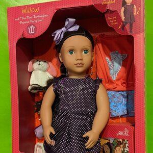 Our Generation Willow "The Most Fantabulous Pajama Party Ever!" 18" Doll (NEW)